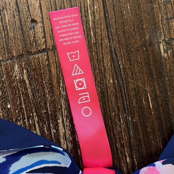 Lilly Pulitzer Tanzanian Florin Reversible Tank Top XS Moonlight Garden Print - Picture 8 of 9